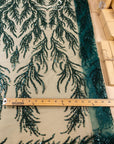 Underwater Forest - Emerald Green Beaded Fern Lace - Photo 6