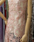 Royal Garden - Soft Pink Baroque Floral Lace - Photo 4