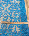 Royal Garden - Turquoise Baroque Floral Lace - Photo 5