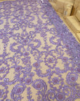 Royal Garden - Purple Lavender Baroque Floral Lace - Photo 5