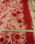 Blossom Dream - Red 3D Floral Lace - Photo 5