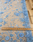 Blossom Dream - Baby Blue 3D Floral Lace - Photo 4