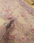 Blossom Dream - Rose Blush 3D Floral Lace - Photo 2