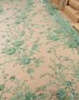Blossom Dream - Spirit Green 3D Floral Lace - Photo 2