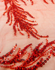 Underwater Forest - Red Beaded Fern Lace - Photo 5
