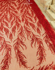 Underwater Forest - Red Beaded Fern Lace - Photo 6