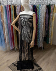 Underwater Forest - Black Beaded Fern Lace - Photo 3