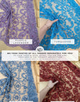 Royal Garden - Dark Magenta Baroque Floral Lace - Photo 9