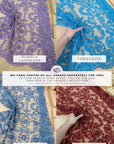 Royal Garden - Wine Red Baroque Floral Lace - Photo 9