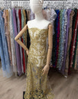Royal Garden - Olive Gold Baroque Floral Lace - Photo 3