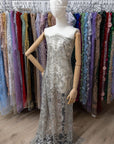 Royal Garden - Light Gray Baroque Floral Lace - Photo 3