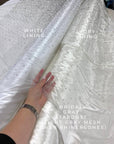 Stardust - Light Bridal Gray Ombre Crystal Tulle with Gradient Sparkle and Rhinestones on Mesh Luxury Bridal Fabric by the Yard