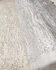 Waves Glitter Silver Gray - Image 3