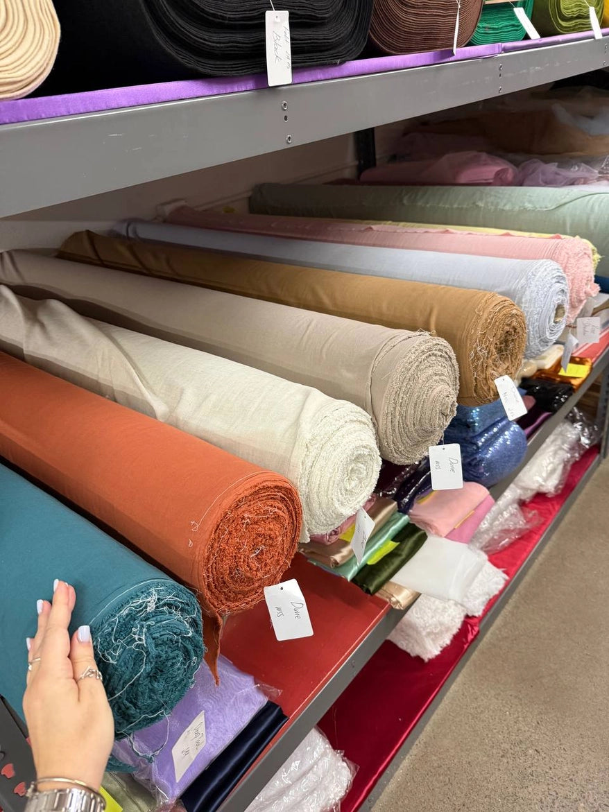 Dune - 140 GSM Washed Linen Rayon Blend Fabric Wholesale by Roll