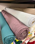 Dune - 140 GSM Washed Linen Rayon Blend Fabric Wholesale by Roll
