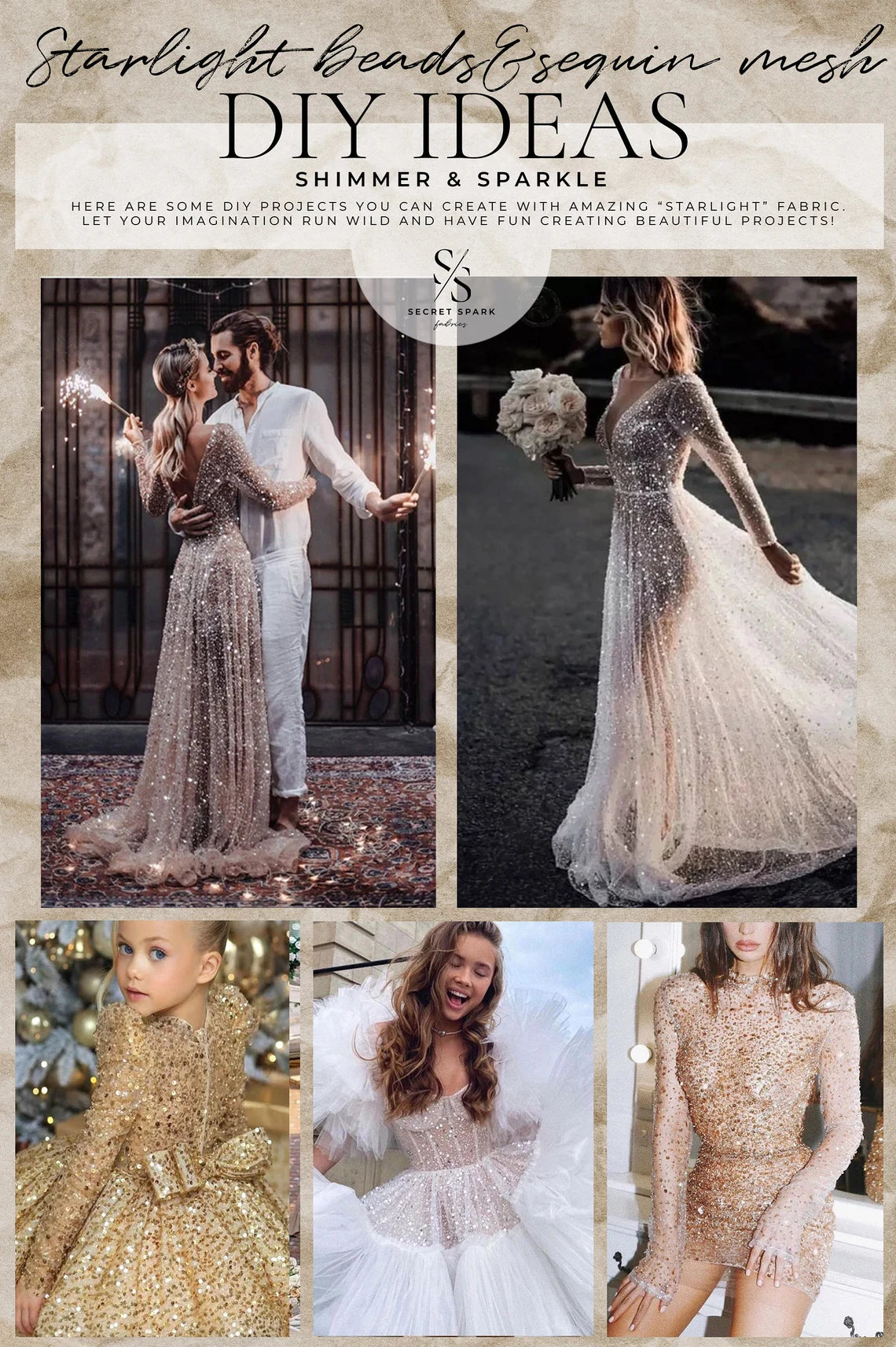 Starlight - White Silver Crystal Premium Beaded & Sequined Mesh, High Quality Bridal Material by the Yard for Wedding Gowns Starlight - White Silver Crystal Premium Beaded & Sequined Mesh, High Quality Bridal Material by the Yard for Wedding Gowns