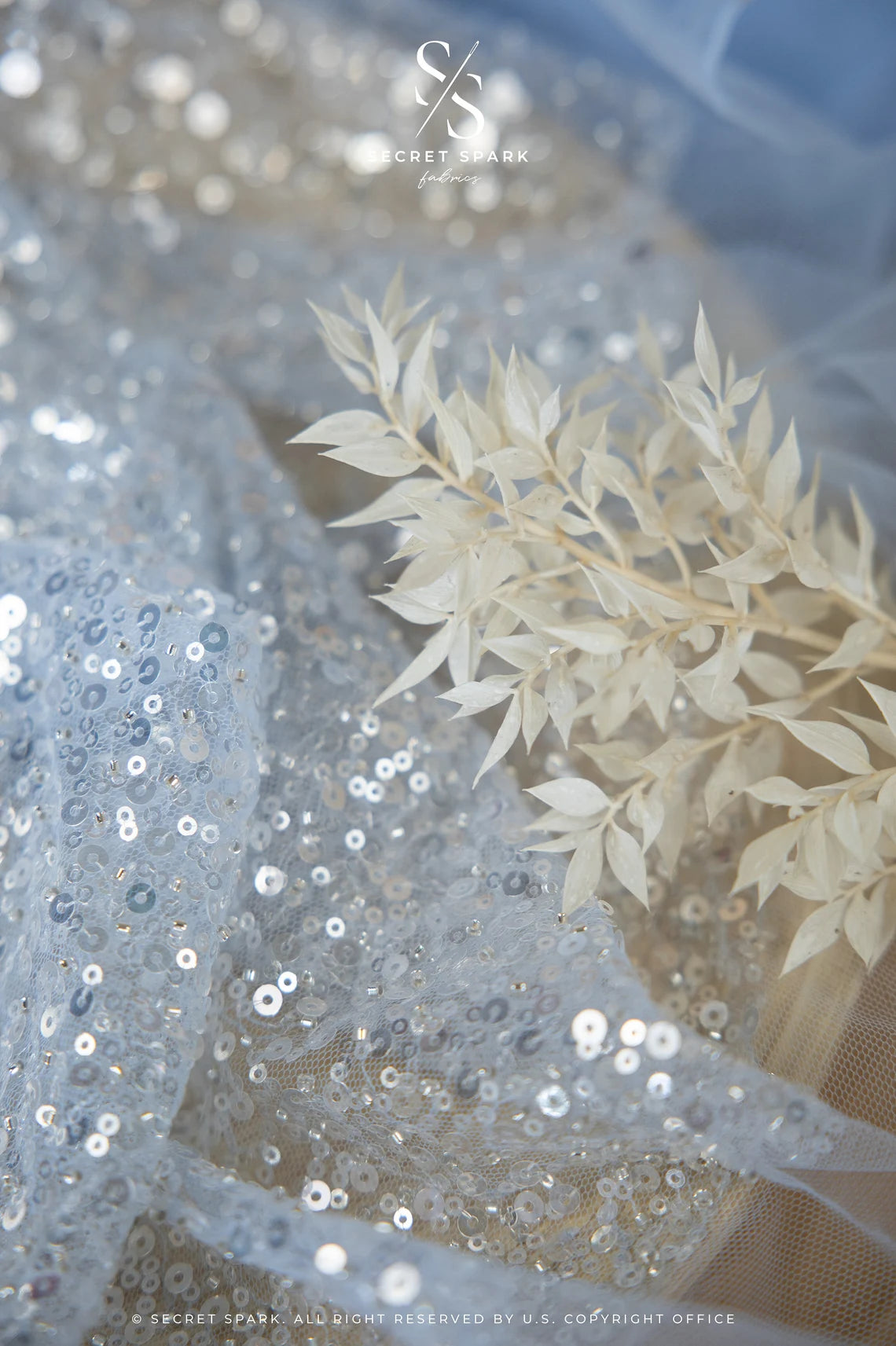 Buy Powder Blue Crystal Beaded | Premium | for Evening & Events ...
