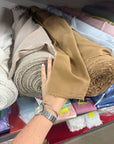 Dune - 140 GSM Washed Linen Rayon Blend Fabric Wholesale by Roll