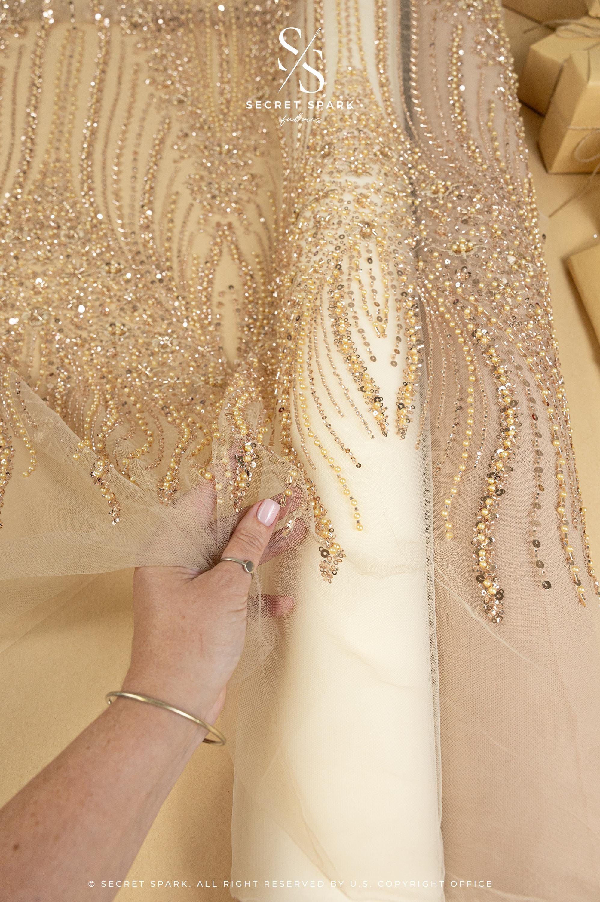 embroidered material for dresses Embroidery Fabrics | Beaded, Lace & 3D Floral Textures