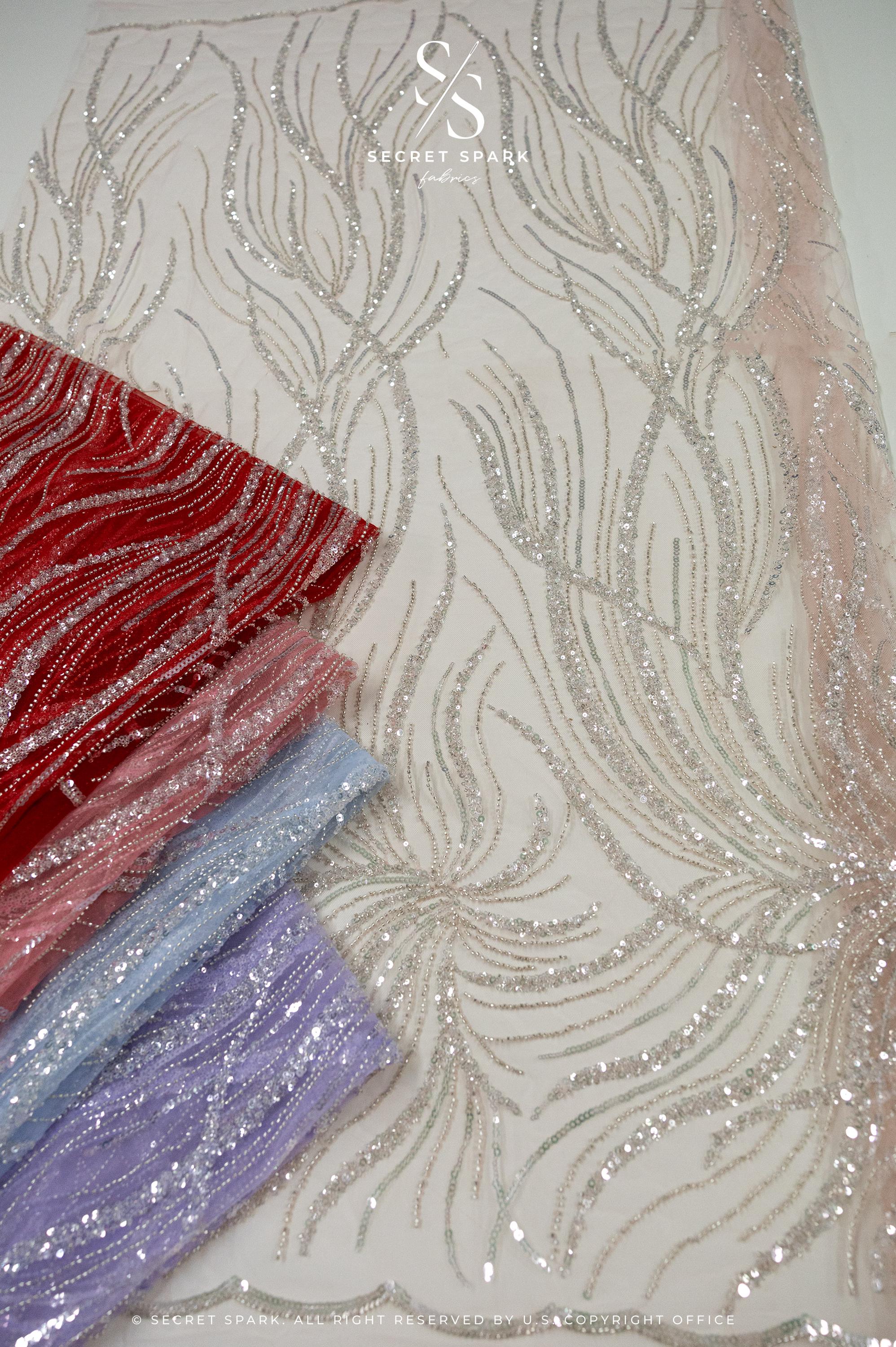 Gleamline - Red Sequin Lace - Photo 7