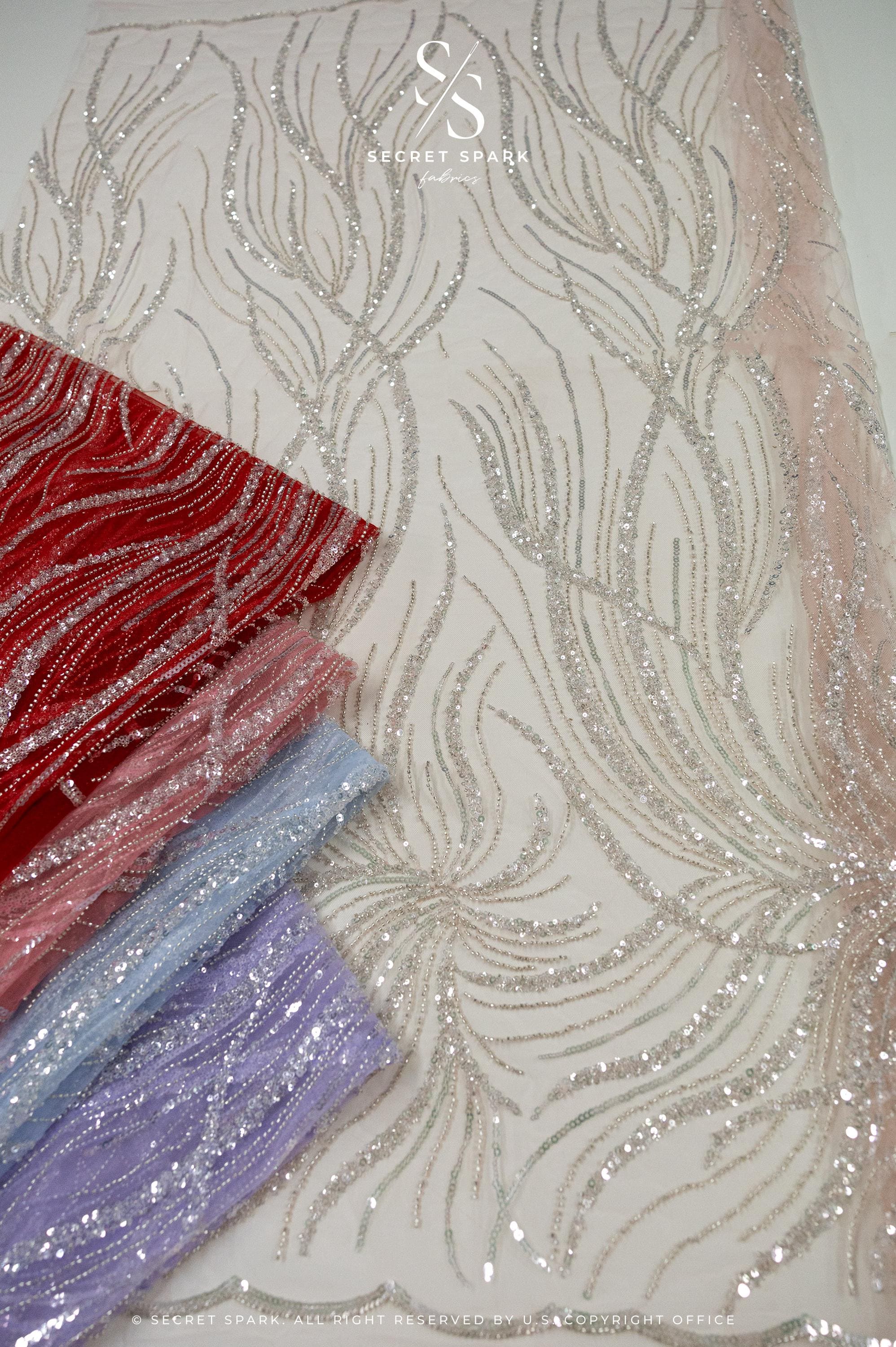 Gleamline - Wisteria Sequin Lace - Photo 7
