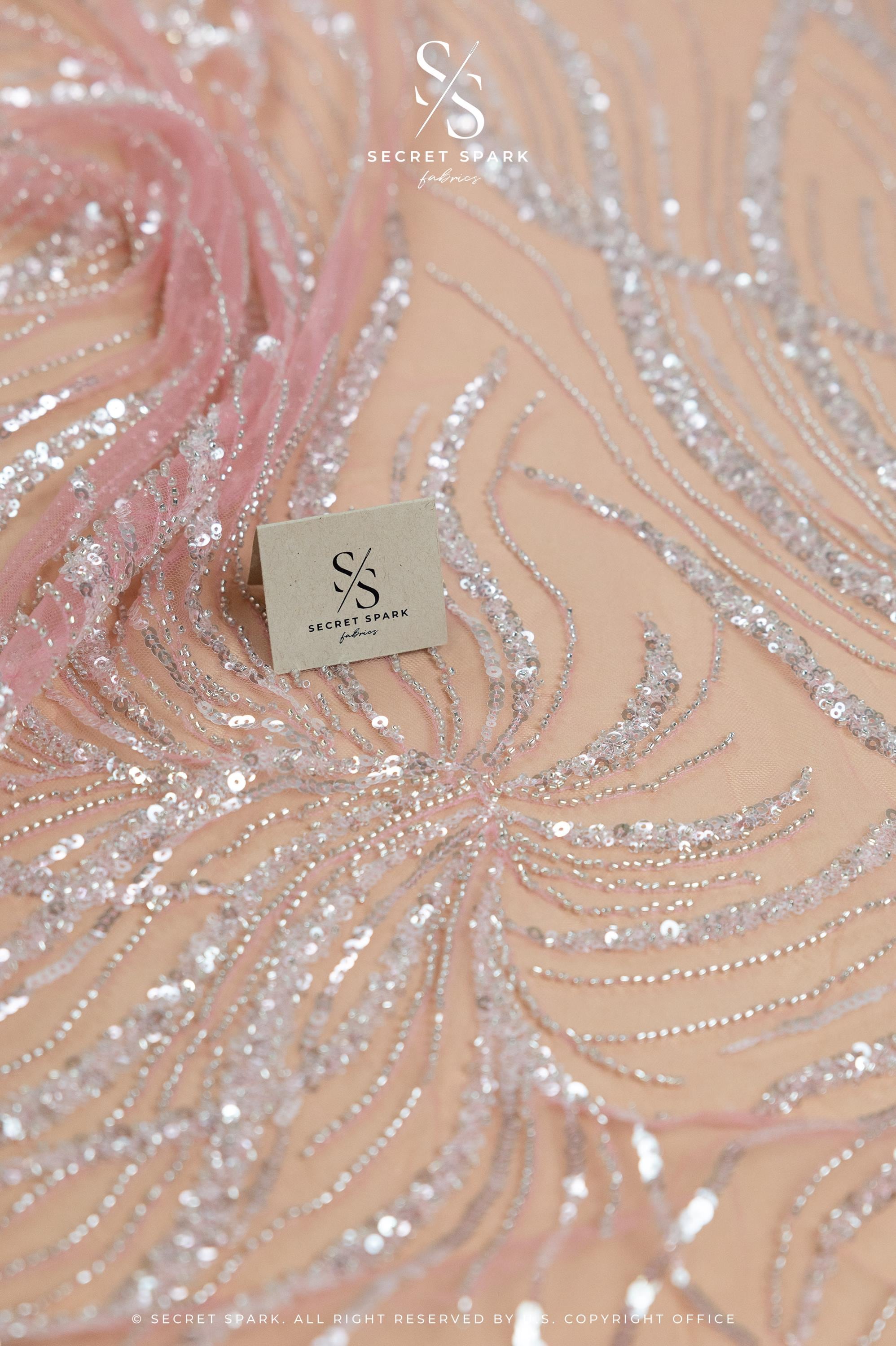Gleamline - Coral Essence Sequin Lace - Photo 2
