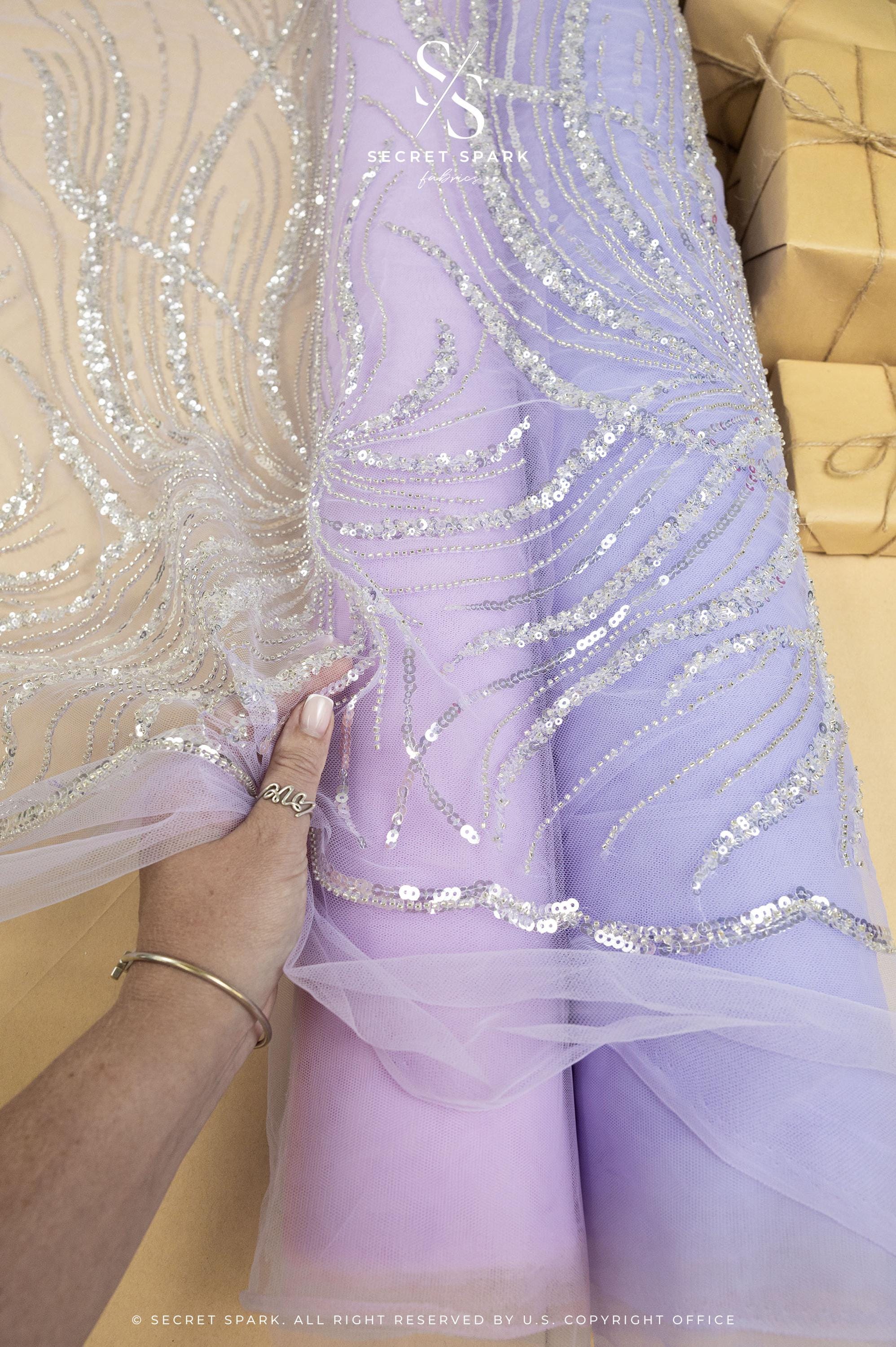 Gleamline - Wisteria Sequin Lace - Photo 4
