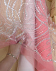 Gleamline - Coral Essence Sequin Lace - Photo 1