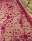 Blossom Dream - Hot Pink 3D Floral Lace - Photo 3
