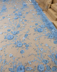 Blossom Dream - Baby Blue 3D Floral Lace - Photo 5