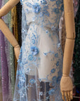 Blossom Dream - Baby Blue 3D Floral Lace - Photo 2