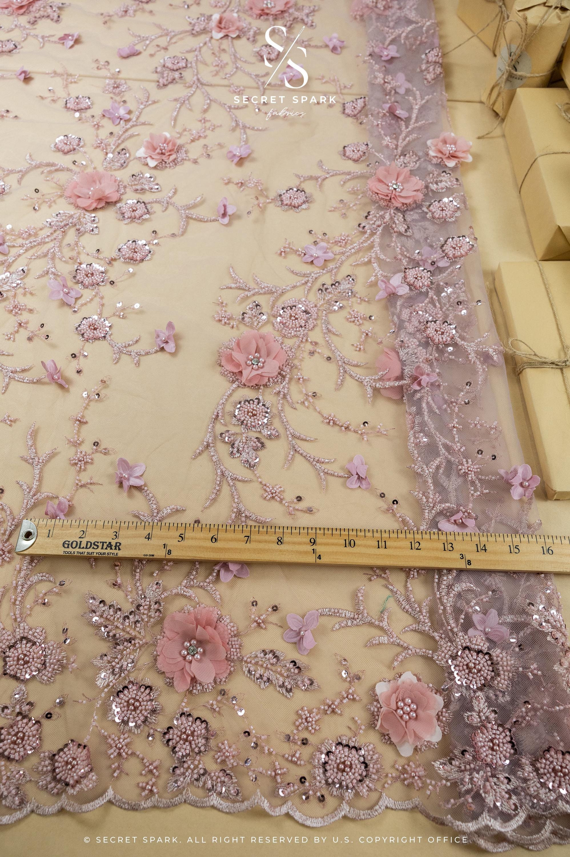 Blossom Dream - Rose Blush 3D Floral Lace - Photo 5