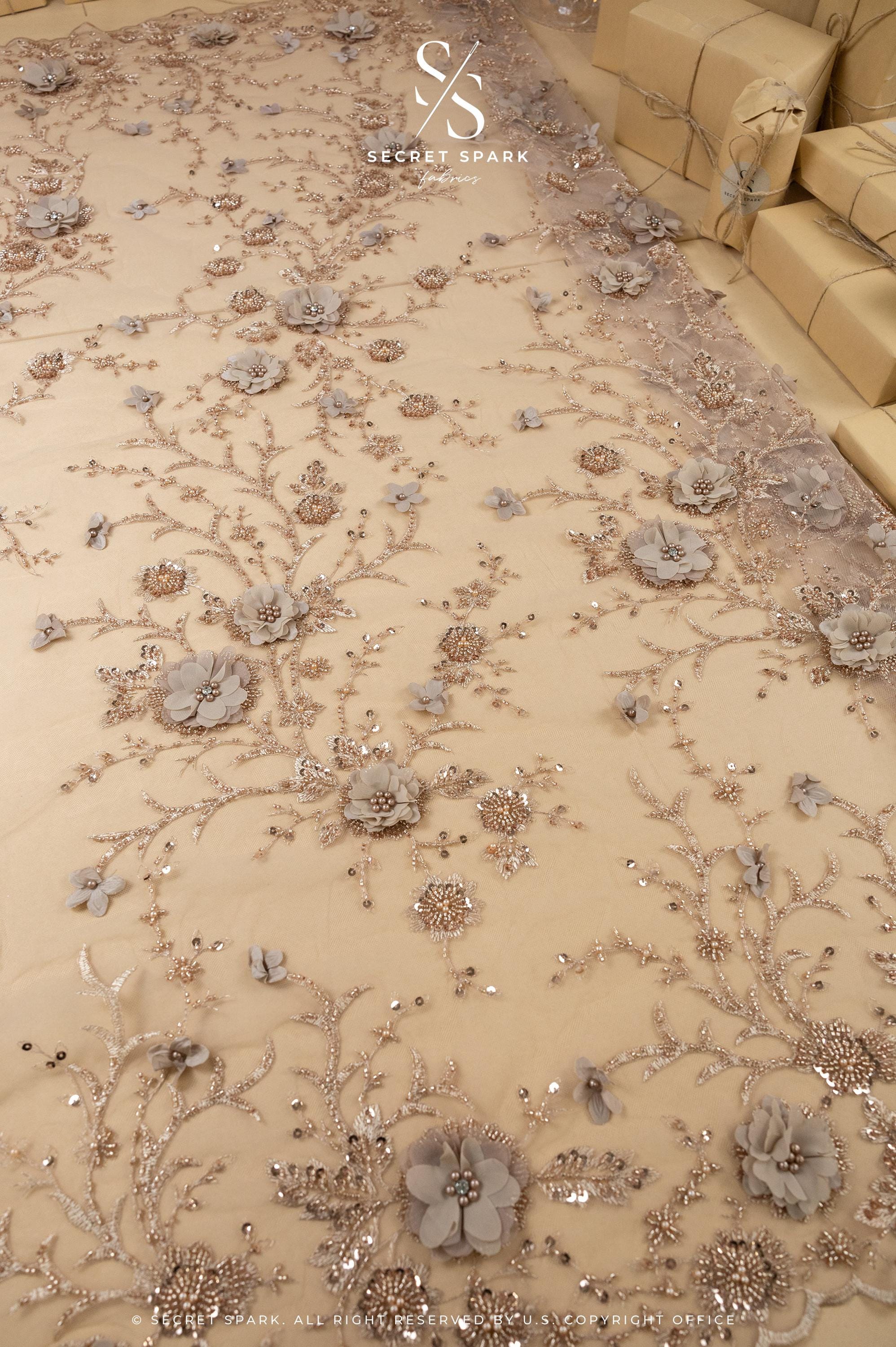 Blossom Dream - Mystic Beige 3D Floral Lace - Photo 2