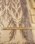 Underwater Forest - Mystic Beige Beaded Fern Lace - Photo 4
