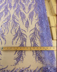 Underwater Forest - Purple Lavender Beaded Fern Lace - Photo 5