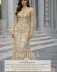 Royal Garden - Olive Gold Baroque Floral Lace - Photo 7