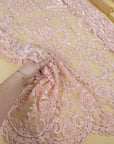 Royal Garden - Soft Pink Baroque Floral Lace - Photo 1