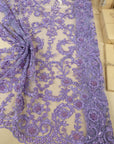 Royal Garden - Purple Lavender Baroque Floral Lace - Photo 1