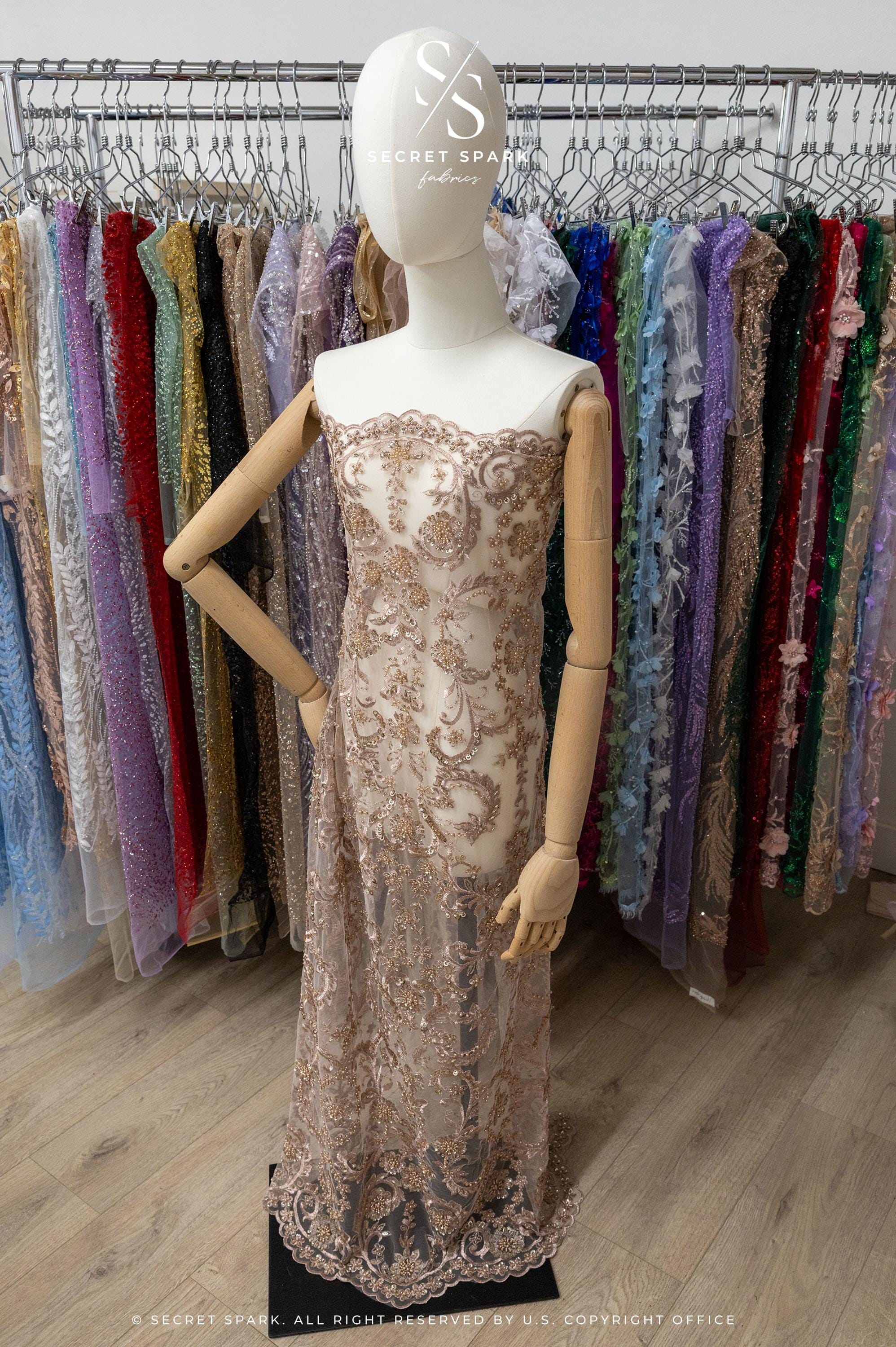 Royal Garden - Pale Taupe Baroque Floral Lace - Photo 3