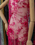 Blossom Dream - Hot Pink 3D Floral Lace - Photo 4