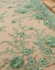 Blossom Dream - Spirit Green 3D Floral Lace - Photo 5