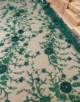 Blossom Dream - Emerald 3D Floral Lace - Photo 2