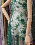 Blossom Dream - Emerald 3D Floral Lace - Photo 3