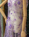 Blossom Dream - Purple Lavender 3D Floral Lace - Photo 3