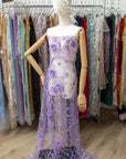 Blossom Dream - Purple Lavender 3D Floral Lace - Photo 4
