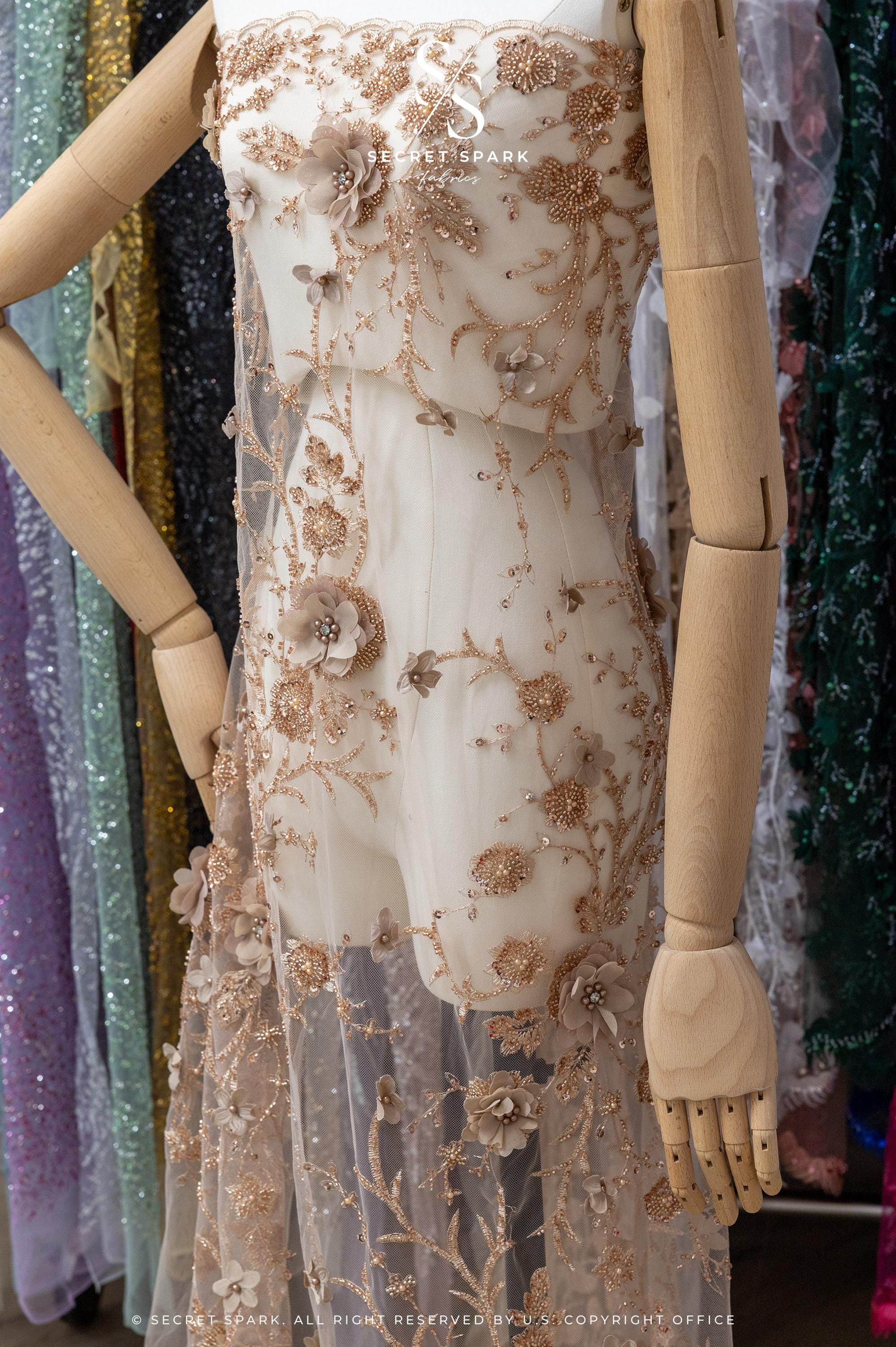 Blossom Dream - Mystic Beige 3D Floral Lace - Photo 3
