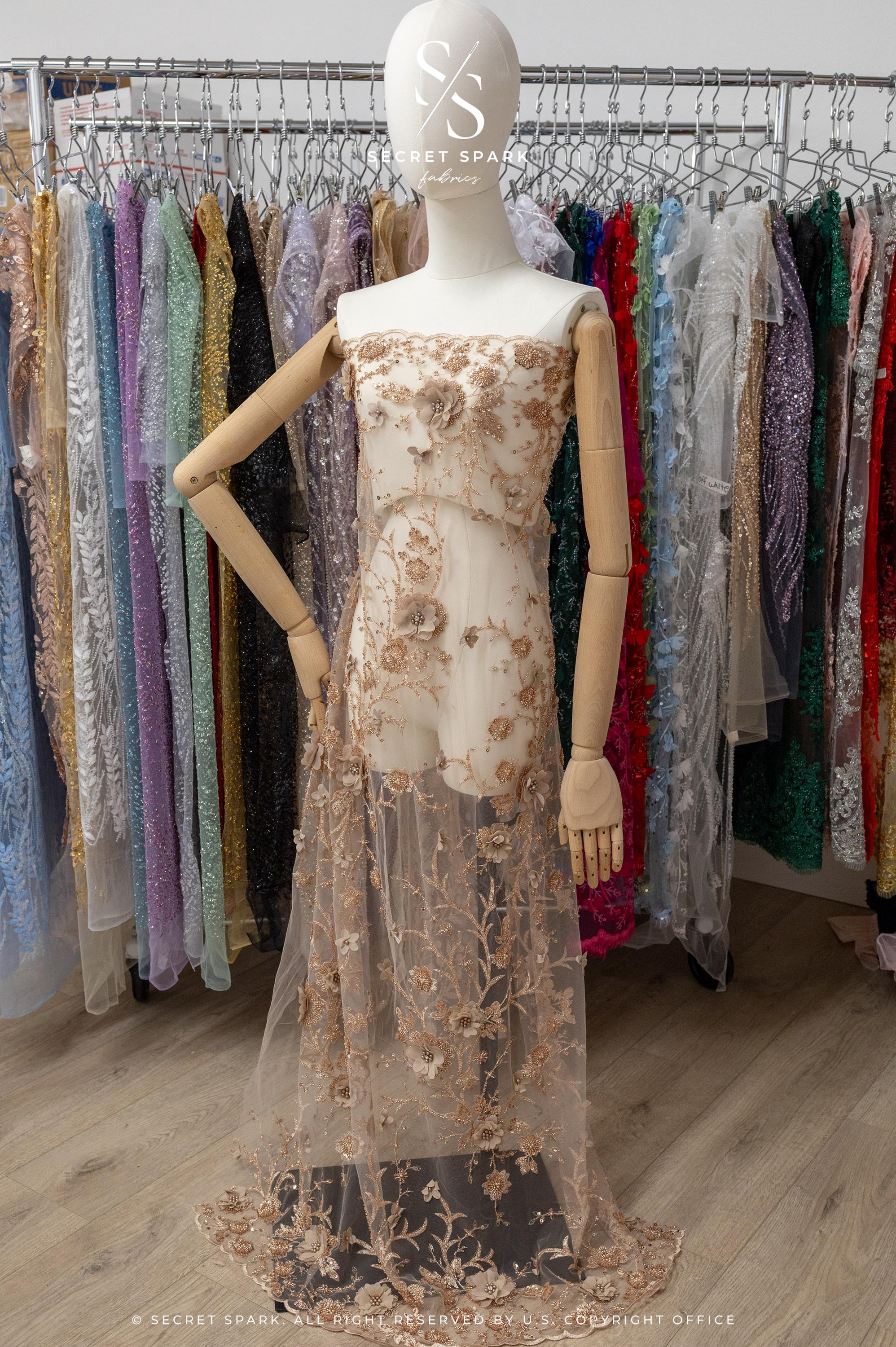 Blossom Dream - Mystic Beige 3D Floral Lace - Photo 4
