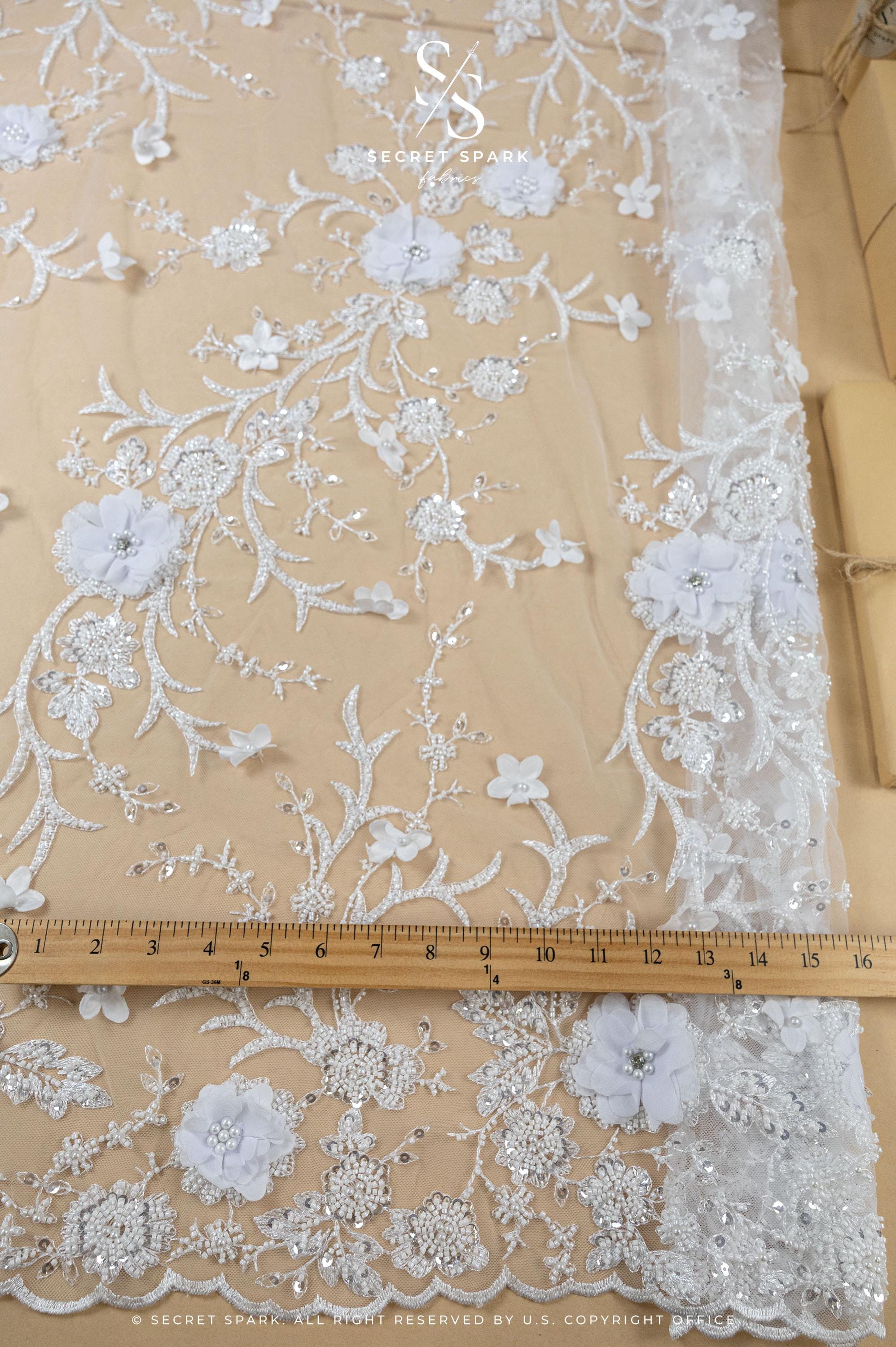 Blossom Dream - White 3D Floral Lace - Photo 4