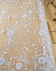 Blossom Dream - White 3D Floral Lace - Photo 5