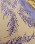Underwater Forest - Purple Lavender Beaded Fern Lace - Photo 6